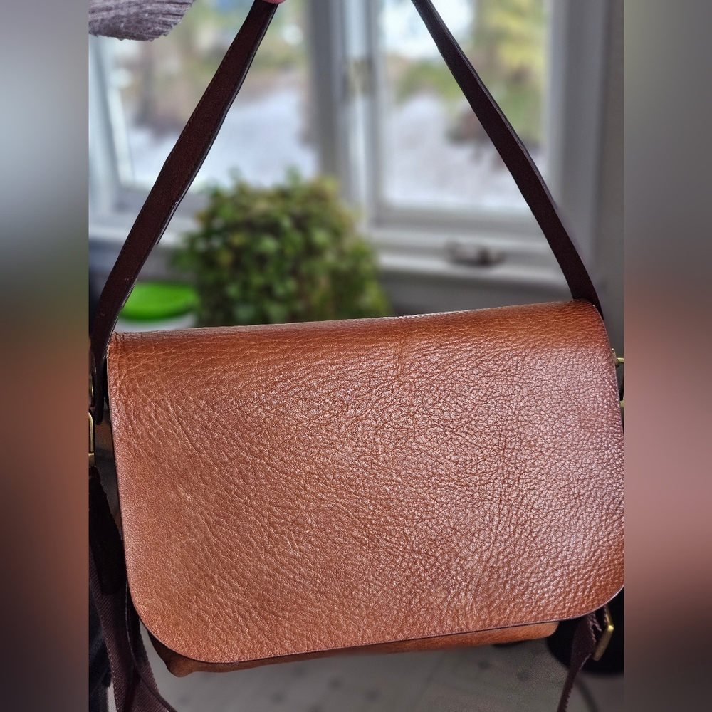 Fossil 'Maya' Crossbody Messenger Style Brown SADDLE